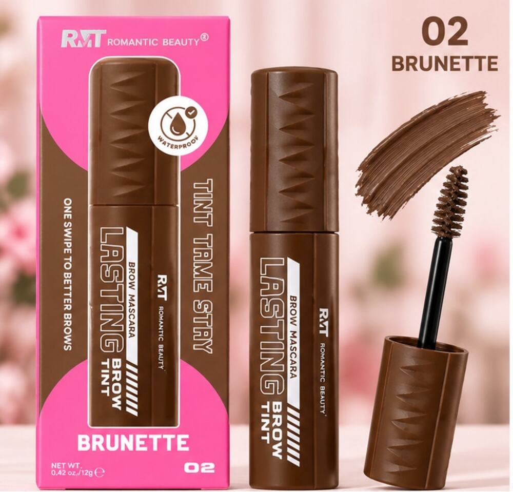 RMT Romantic Beauty Lasting Brow Tint Mascara 02 Brunette Waterproof 12g